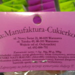 Manufaktura Cukierków, adres i skład wyrobów (cukierki o smaku jagody)